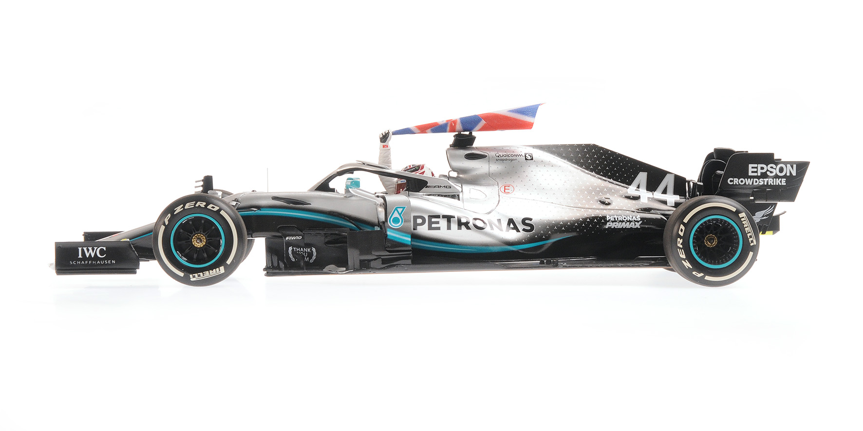 MERCEDES-AMG PETRONAS MOTORSPORT F1 W10 EQ POWER+ - LEWIS HAMILTON - WINNER BRITISH GP 2019