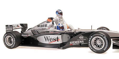 MCLAREN MERCEDES MP4/16 - DAVID COUTHARD WITH MIKA HAKKINEN RIDING - SPANISH GP 2001
