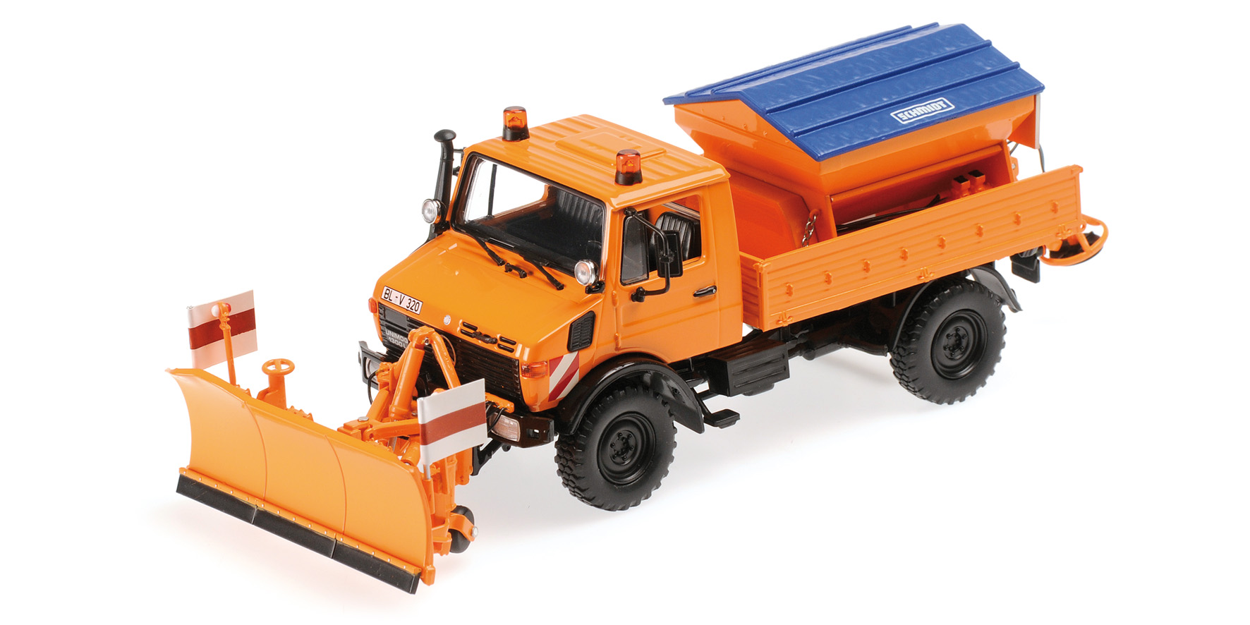 MERCEDES-BENZ UNIMOG 1300 L - 'SCHNEEPFLUG' - ORANGE