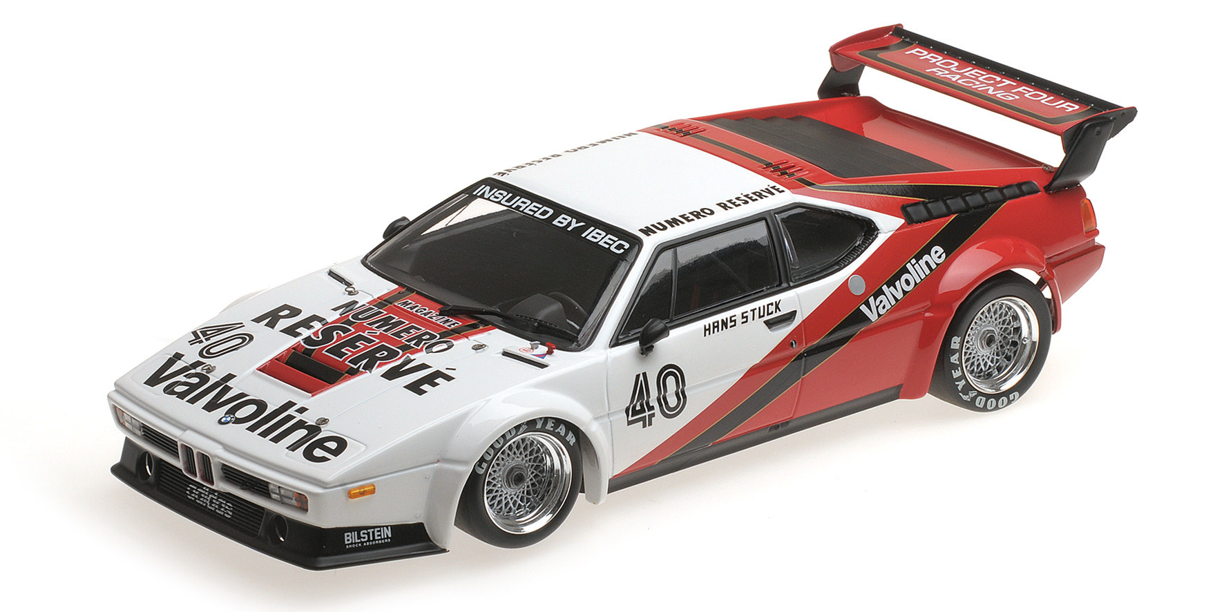 BMW M1 PROCAR - PROJECT FOUR RACING - HANS-JOACHIM STUCK - WINNER MONACO PROCAR SERIES 1980