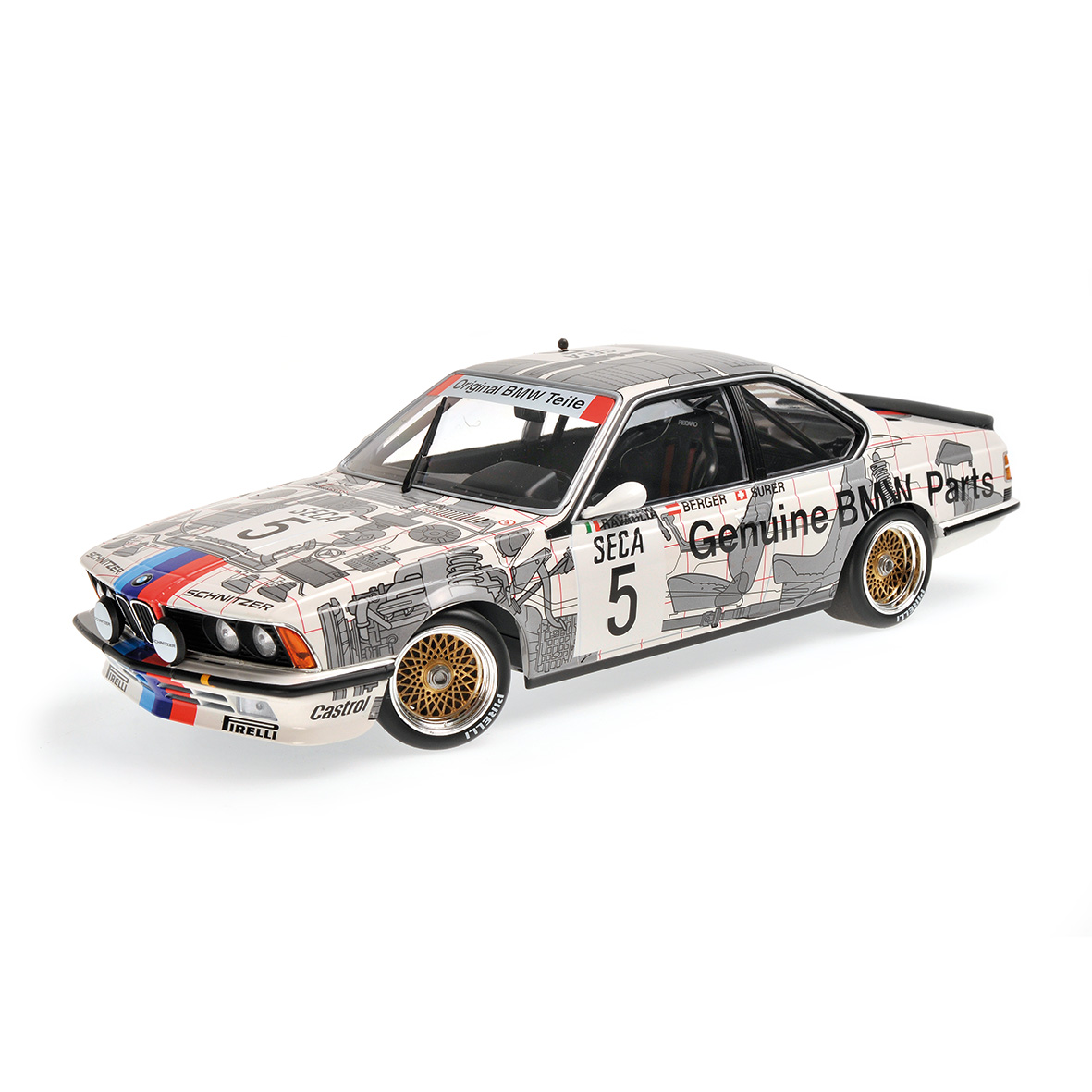 BMW 635 CSI - BMW BELGIUM - RAVAGLIA/BERGER/SURER - WINNER SPA 24H 1985