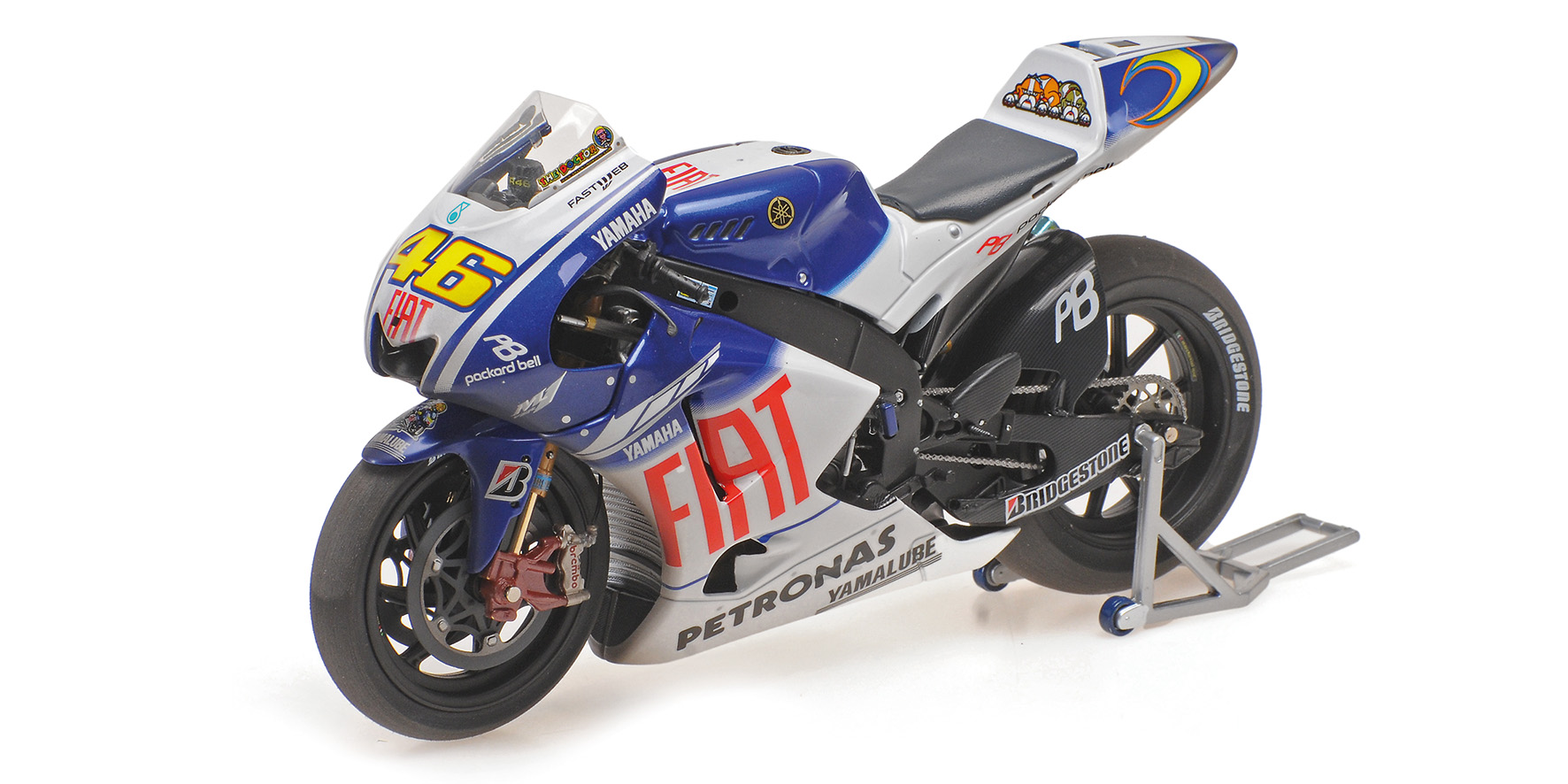 YAMAHA YZR-M1 - TEAM FIAT YAMAHA - VALENTINO ROSSI - WORLD CHAMPION MOTOGP 2009 - DIRTY VERSION