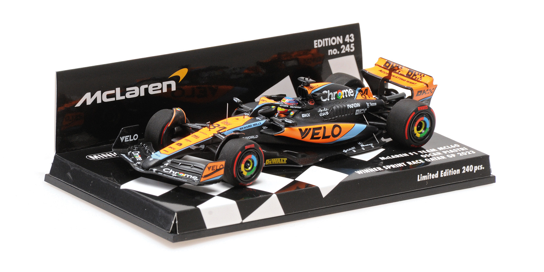 MCLAREN F1 TEAM MCL60 - OSCAR PIASTRI - WINNER SPRINT RACE QATAR GP 2023