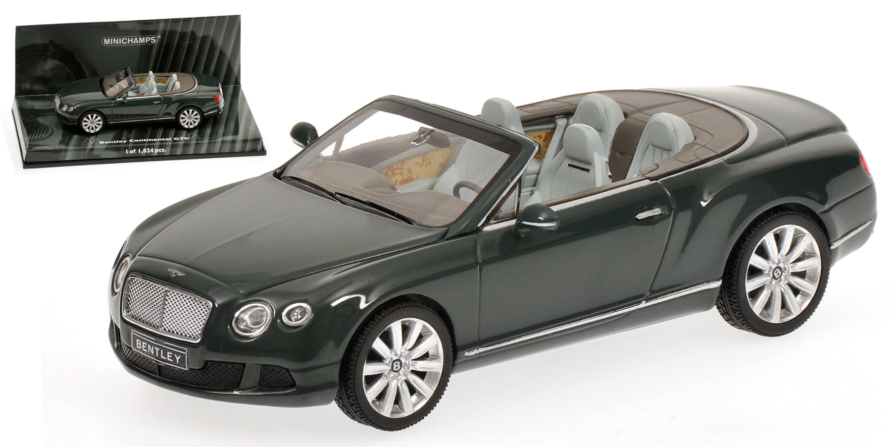 BENTLEY CONTINENTAL GTC - 2011 - GREEN