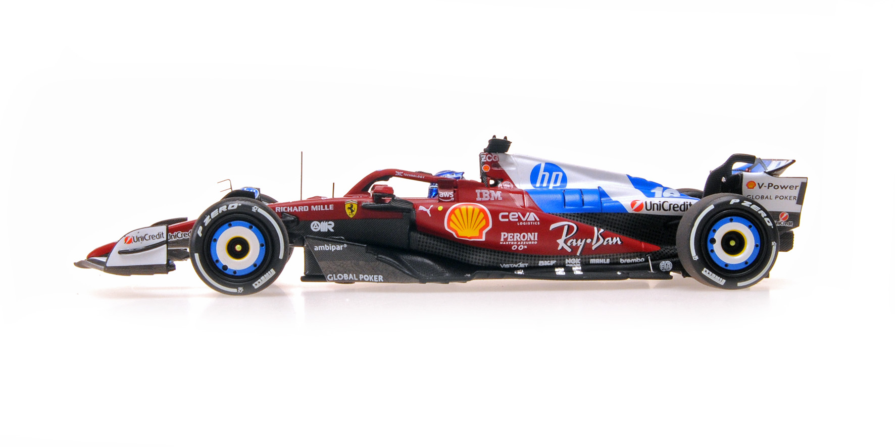 FERRARI SF-25 - CHARLES LECLERC - MIAMI GP 2025 W/DRIVER FIGURINE