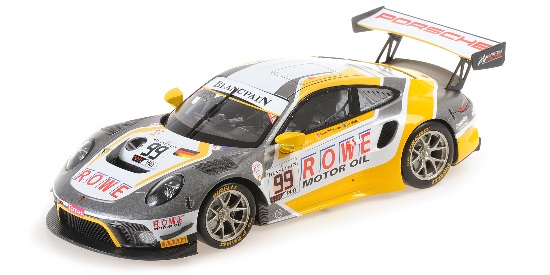 PORSCHE 911 GT3 R (991.2) - ROWE RACING - OLSEN/CAMPBELL/WERNER - 24H SPA 2019