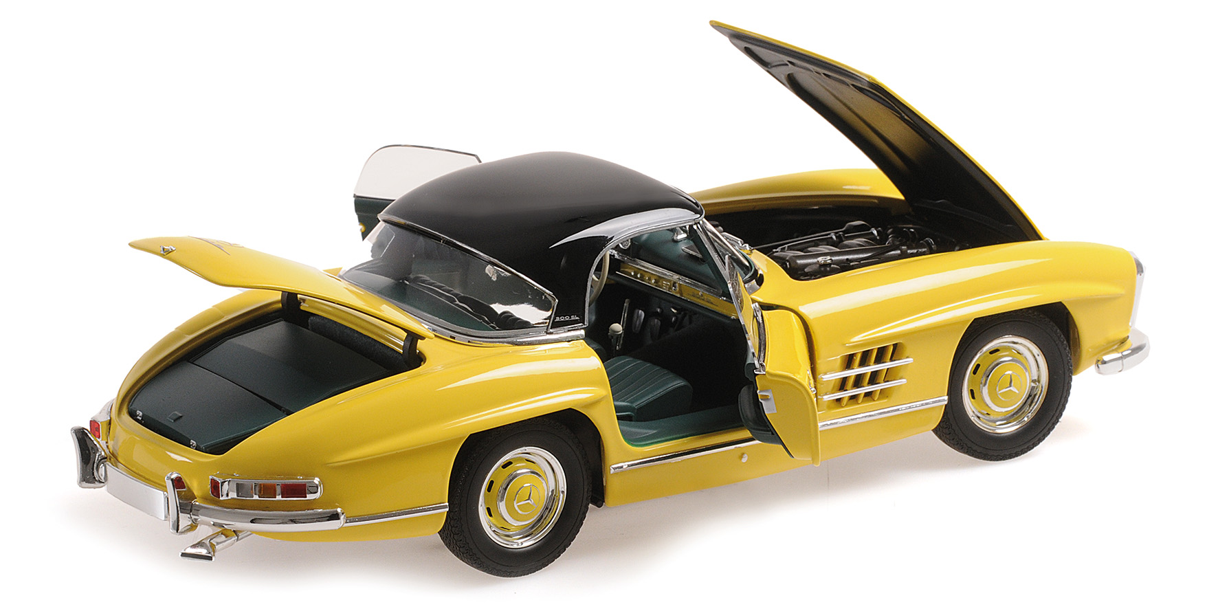 MERCEDES-BENZ 300 SL ROADSTER (W198) - 1958 - YELLOW - W/ HARDTOP