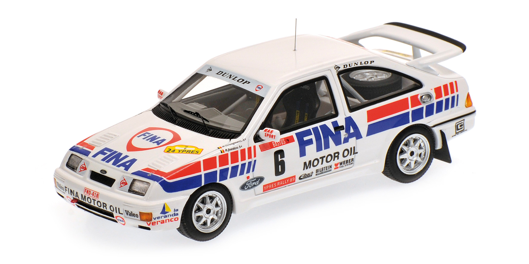 FORD SIERRA RS COSWORTH - DROGMANNS/JOOSTEN - WINNER RALLY YPRES 1989