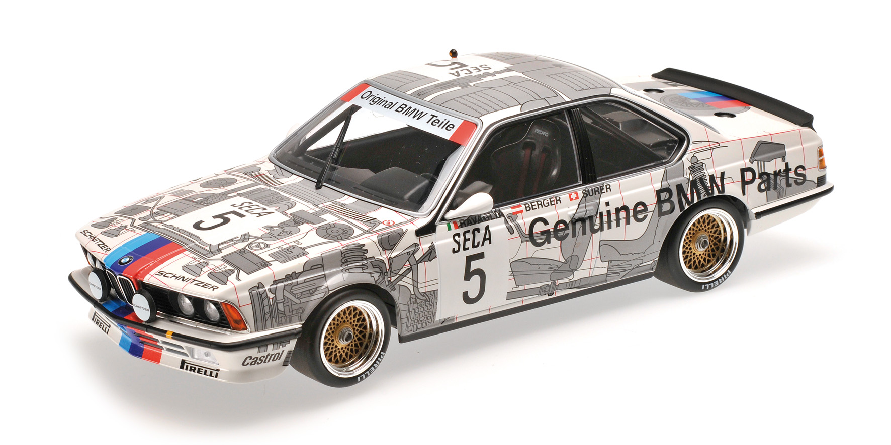 BMW 635 CSI - BMW BELGIUM - RAVAGLIA/BERGER/SURER - WINNER SPA 24H 1985