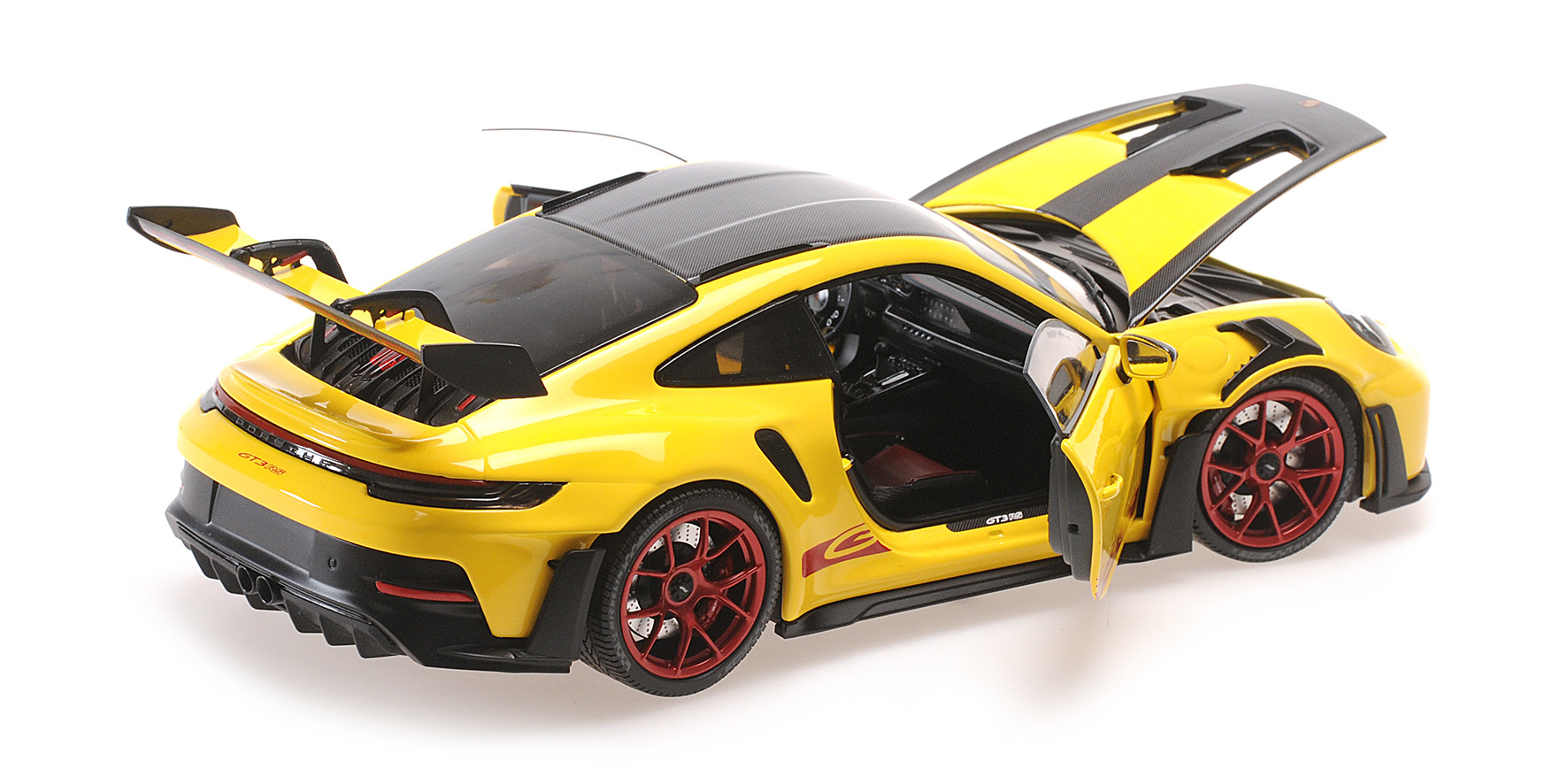 PORSCHE 911 (992) GT3RS - 2024 - YELLOW W/WEISSACH PACKAGE W RED WHEELS