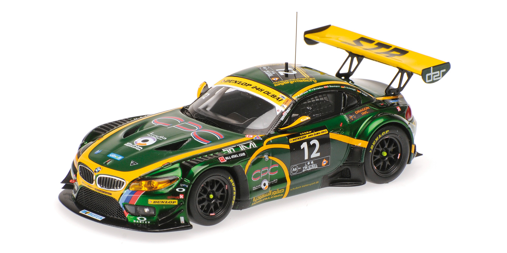 BMW Z4 GT3 - BMW SAUDI FALCONS TEAM SCHUBERT - AL FAISAL/BINLADEN/BAUMANN/SCHWAGER - 24H DUBAI 2013