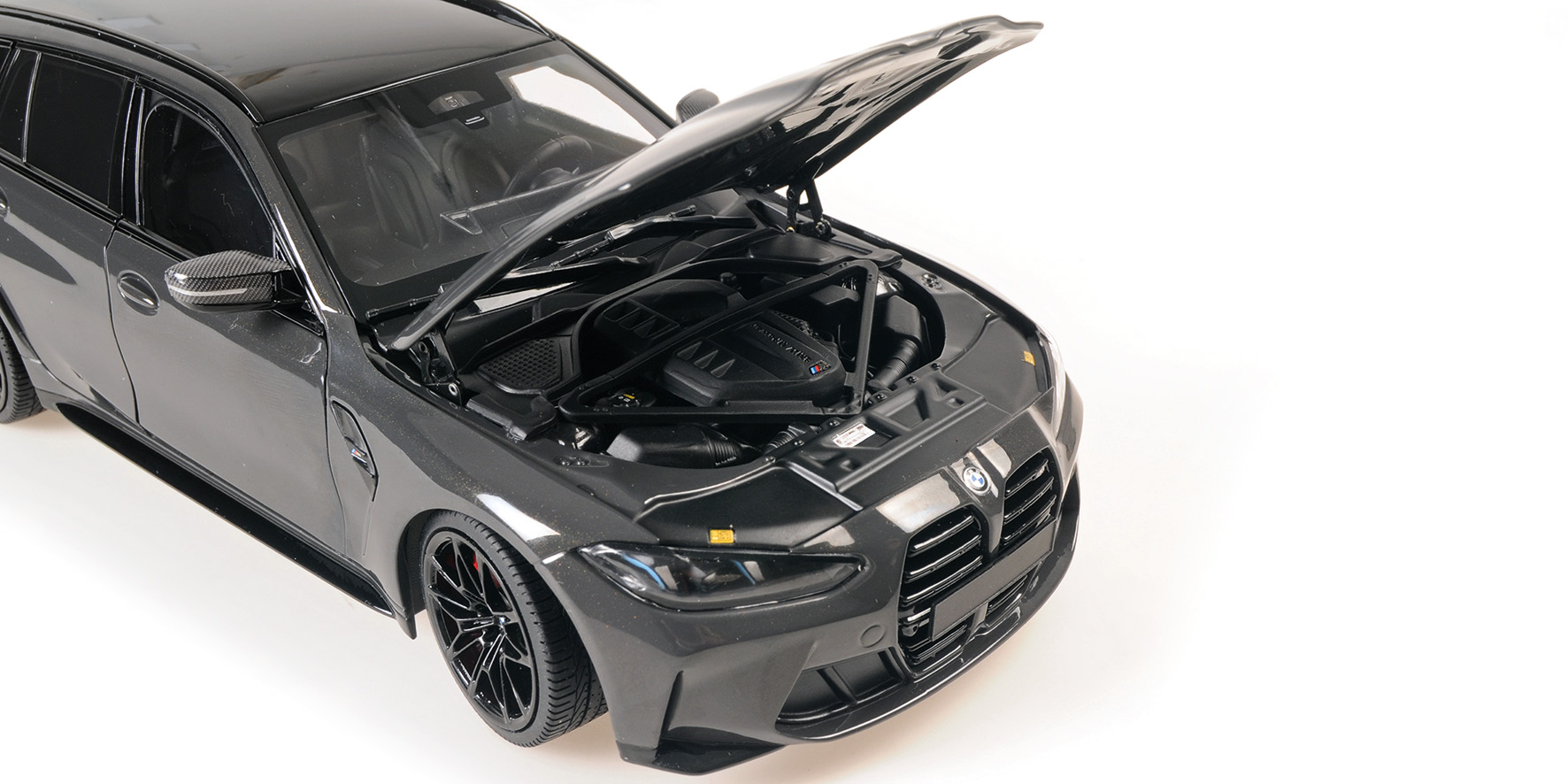 BMW M3 TOURING - 2024 - DRAVITGREY METALLIC W BLACK WHEELS AND BLACK INTERIOR