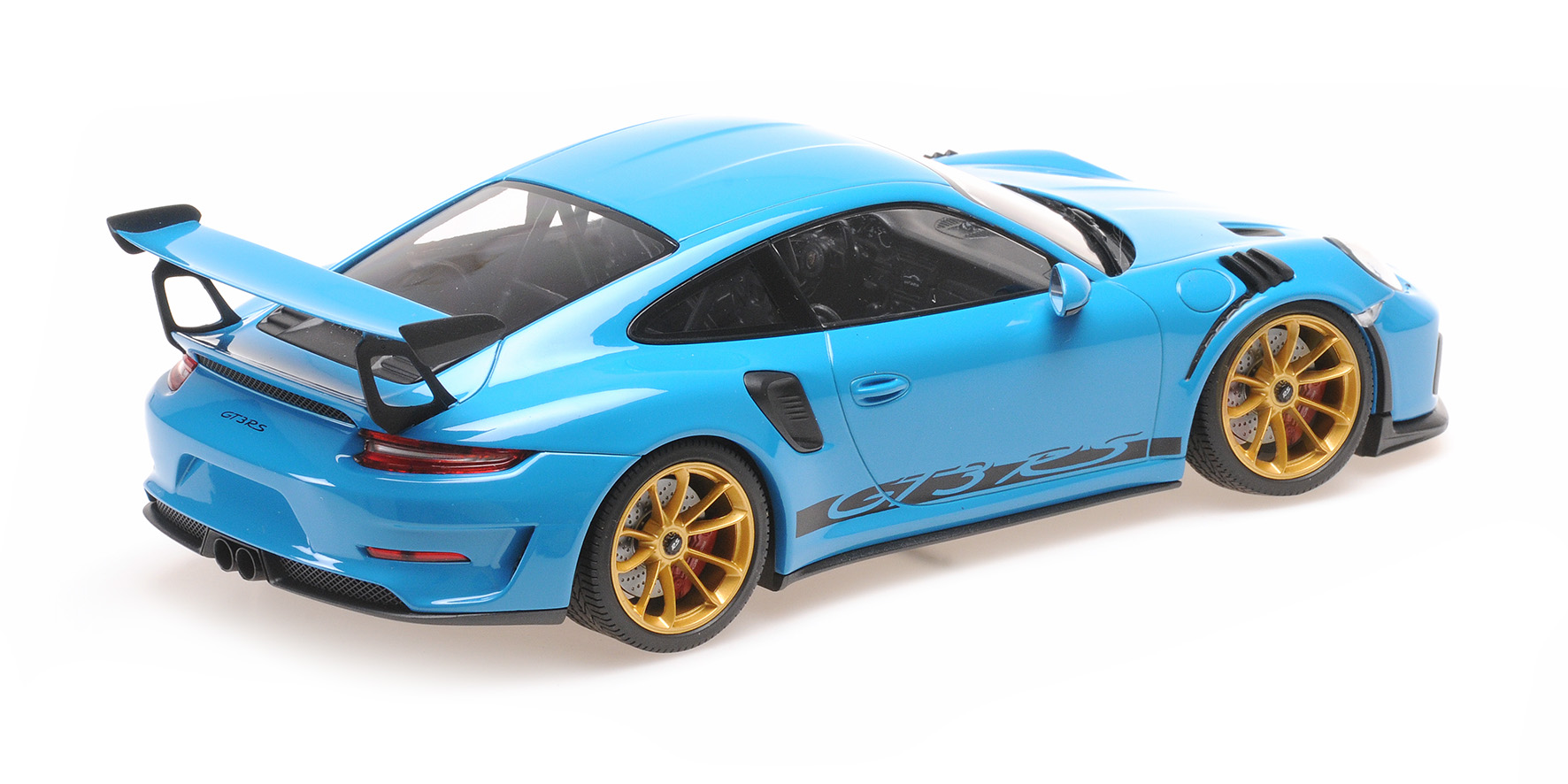 PORSCHE 911 GT3RS (991.2) - 2019 - BLUE W/ WEISSACH PACKAGE W/ GOLDEN MAGNESIUM WHEELS