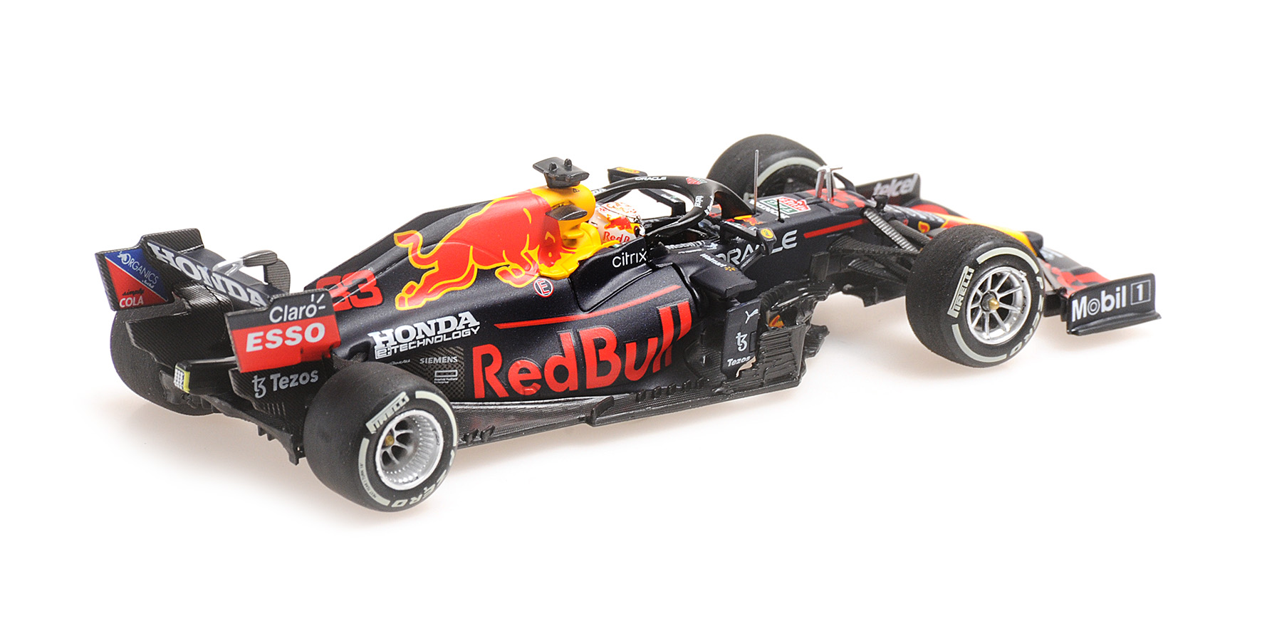 RED BULL RACING HONDA  RB16B - MAX VERSTAPPEN - WINNER ABU DHABI GP 2021 W/PITBOARD - WC 2021