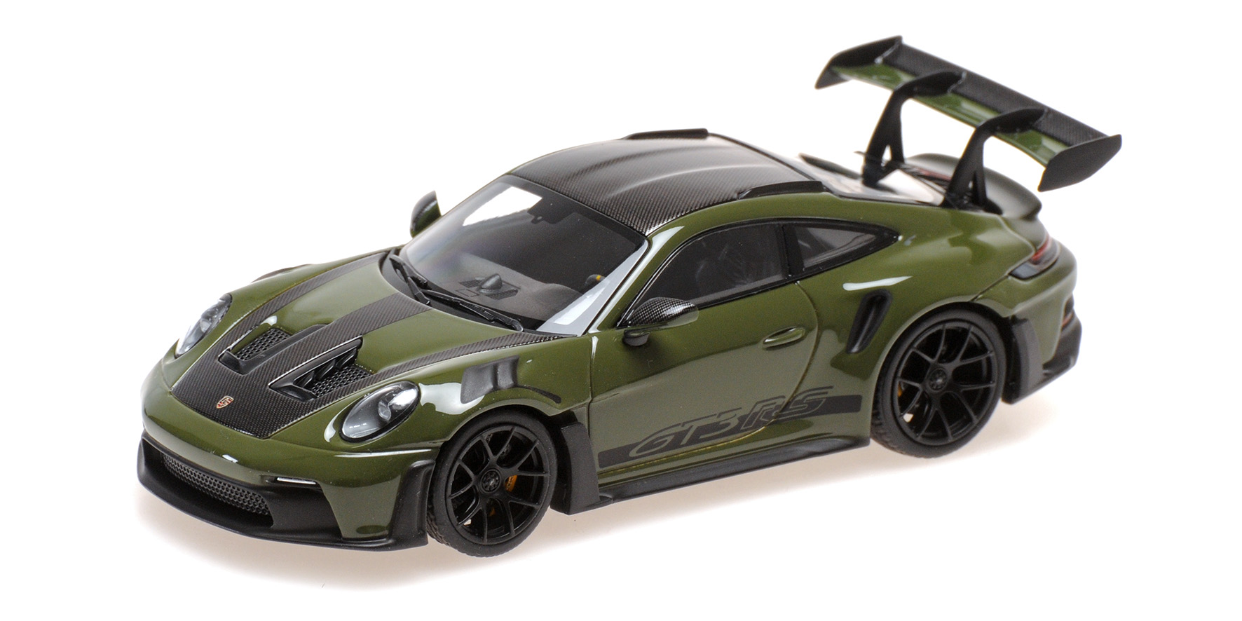 PORSCHE 911 (992) GT3RS - 2024 - NATO OLIVE W BLACK WHEELS