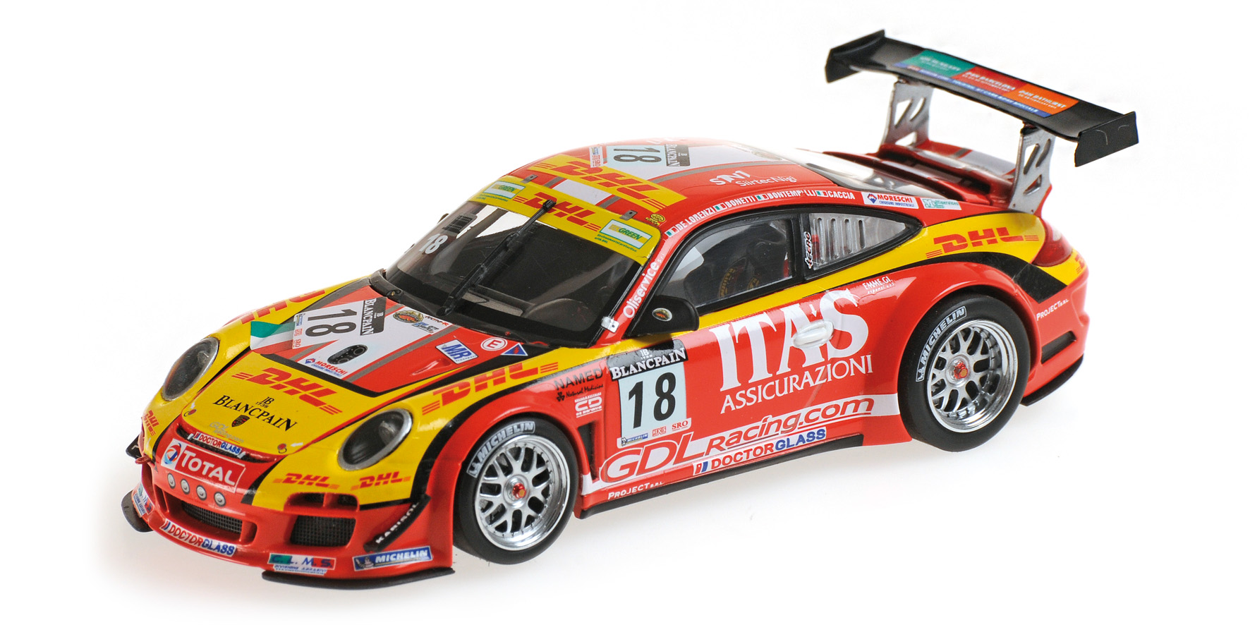PORSCHE 911 GT3 R - DE LORENZI RACING - DE LORENZI/BONETTI/CACCIA/BONTEMPELLI - 24H SPA 2011