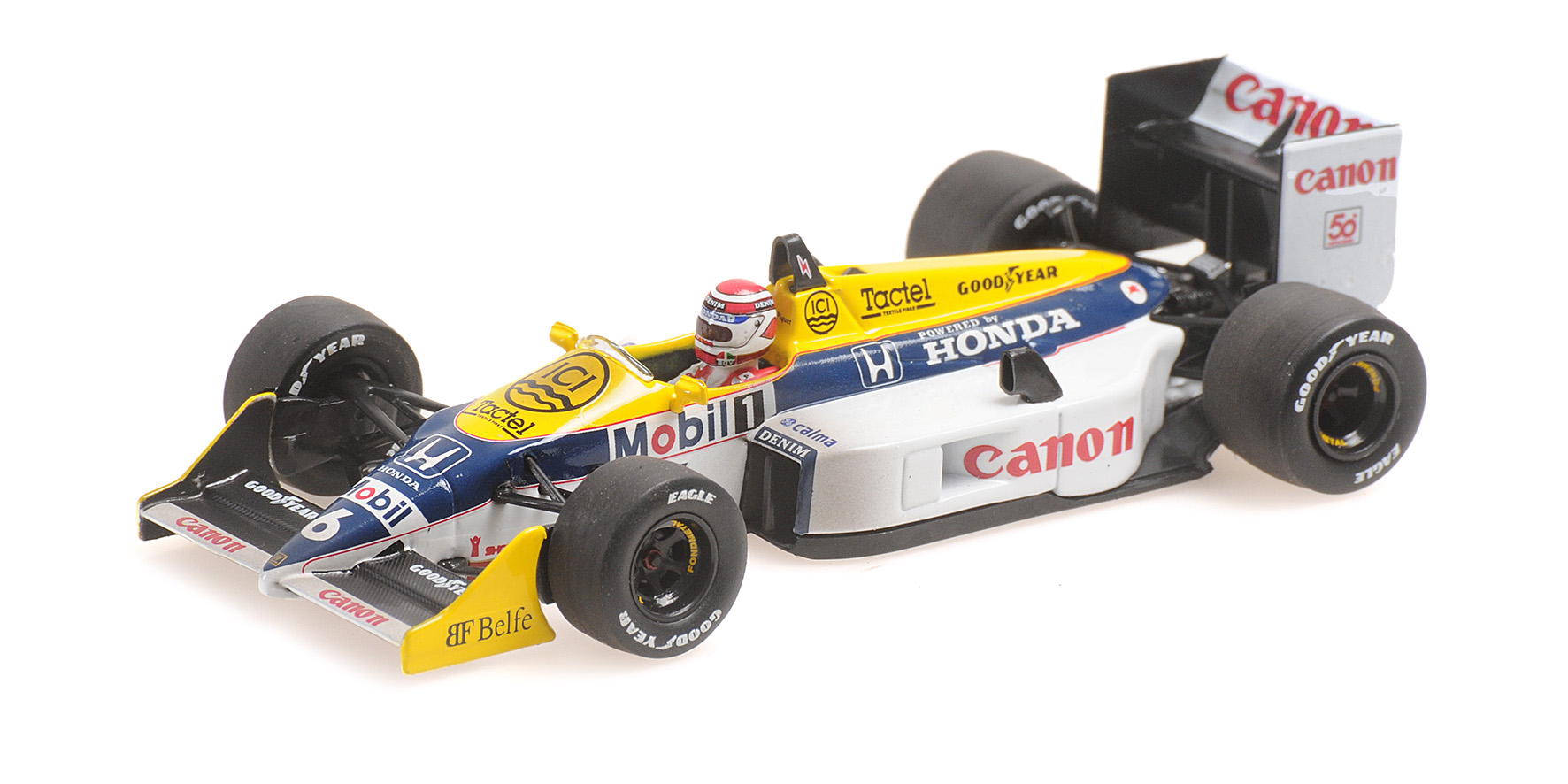 WILLIAMS HONDA FW11B - NELSON PIQUET - WORLD CHAMPION 1987 - DIRTY VERSION