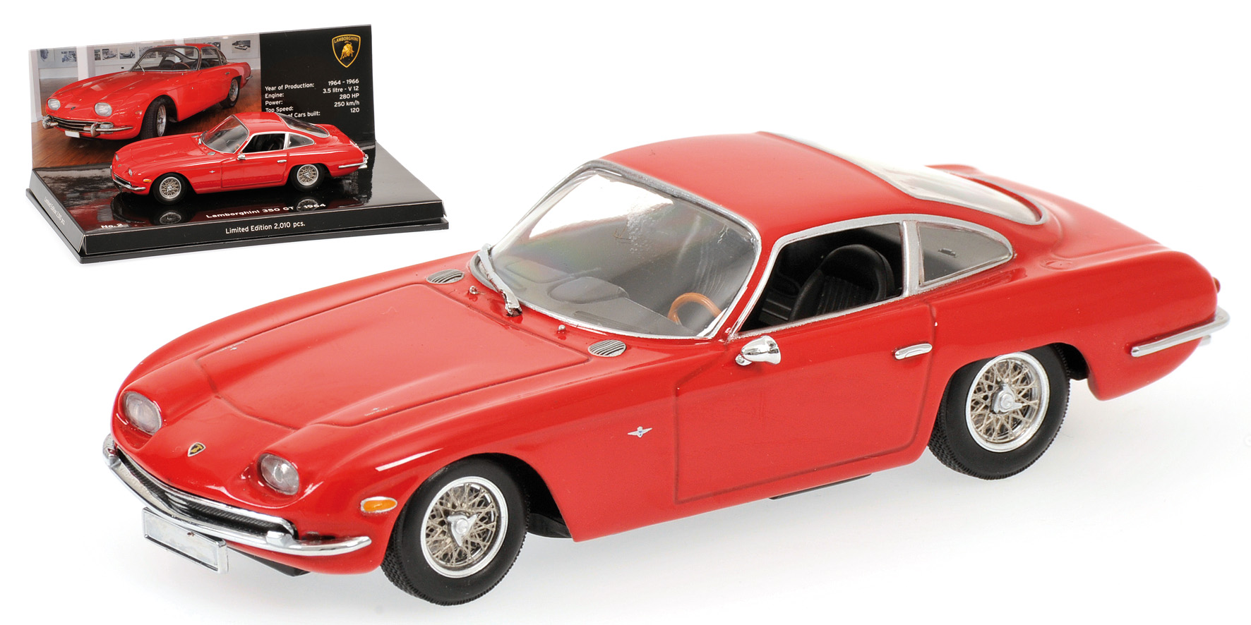 LAMBORGHINI 350 GT - 1964 - RED - MUSEUM SERIES