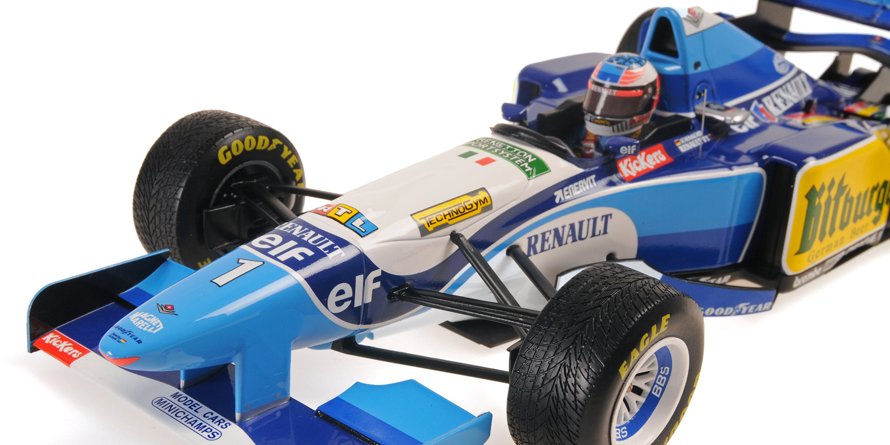 BENETTON RENAULT B195 - MICHAEL SCHUMACHER - WINNER JAPANESE GP 1995 W/RAIN TYRES