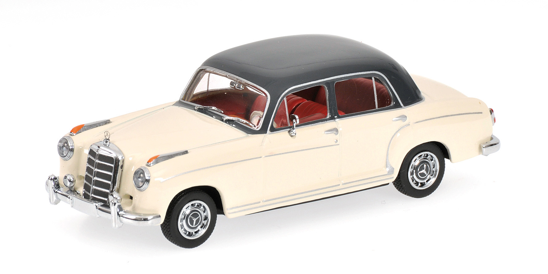 MERCEDES-BENZ 220 S (W 180) - 1956 - WHITE/DARK GREY