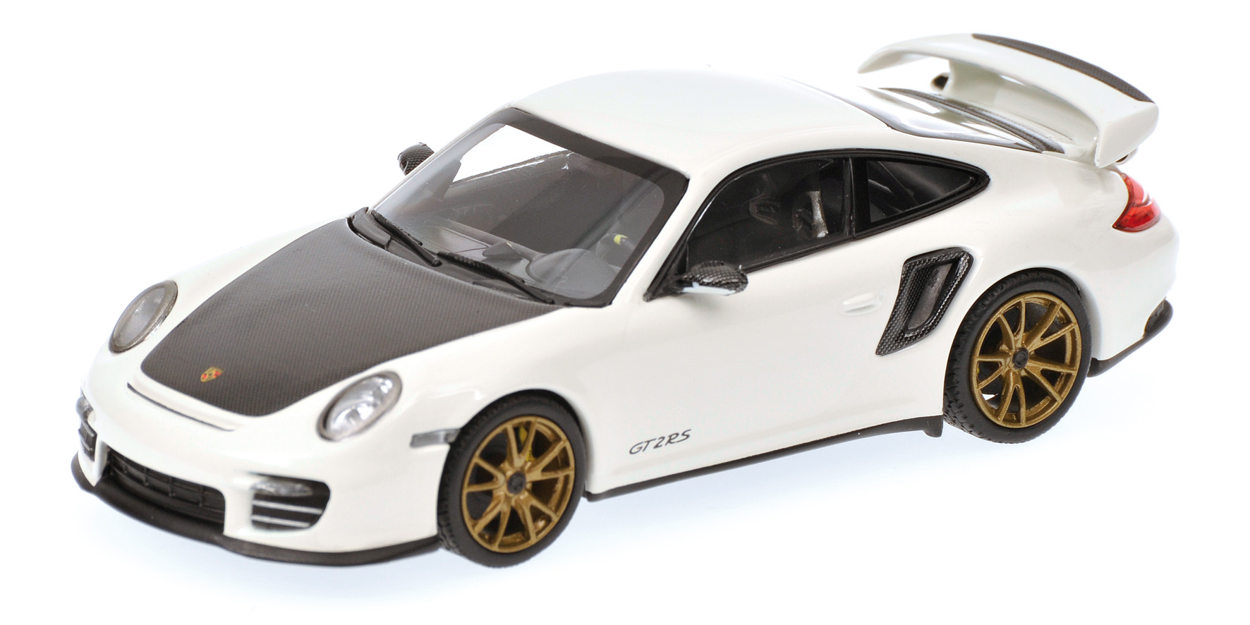 PORSCHE 911 (997 II) GT2 RS - 2010 - WHITE W/ GOLD WHEELS