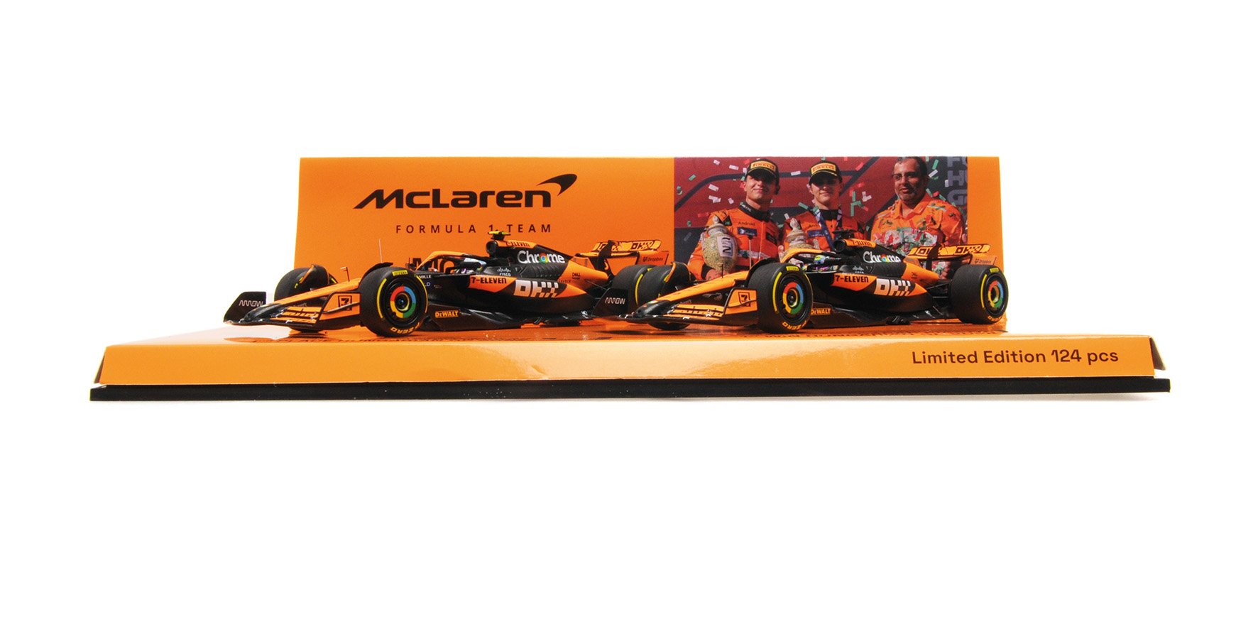 2-CAR SET - MCLAREN F1 TEAM MCL38 - 1-2 FINISH PIASTRI/NORRIS - HUNGARIAN GP 2024