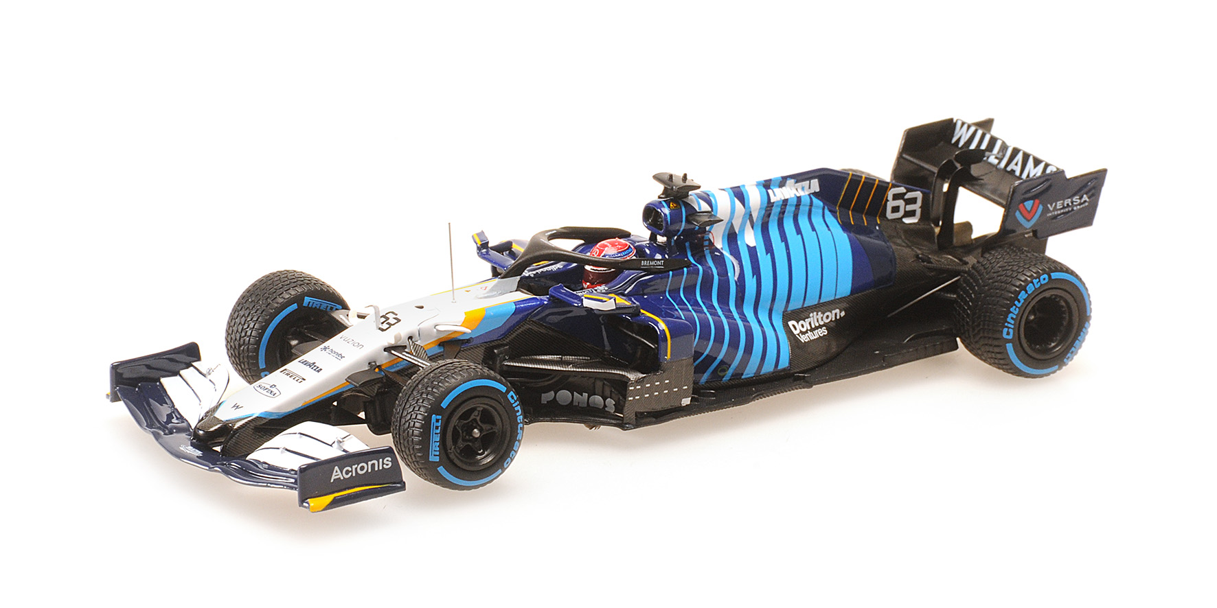 WILLIAMS RACING MERCEDES FW43B - GEORGE RUSSELL - 2ND PLACE BELGIAN GP 2021
