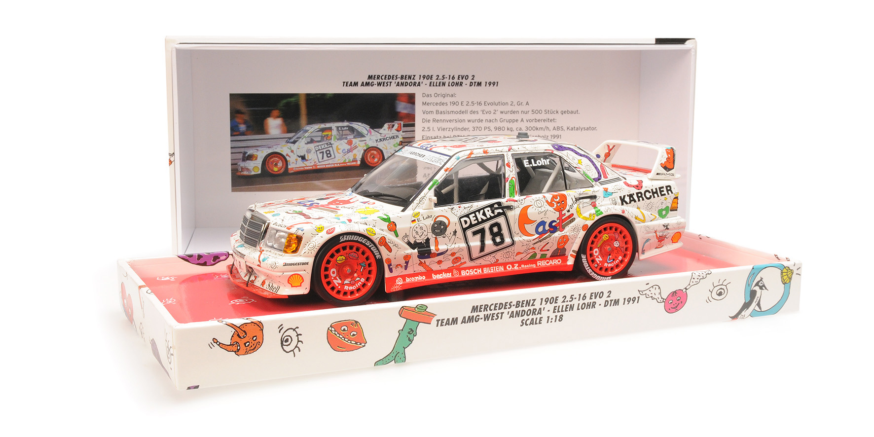MERCEDES-BENZ 190E 2.5-16 EVO 2 - AMG 'ANDORA' - ELLEN LOHR - DTM 1991