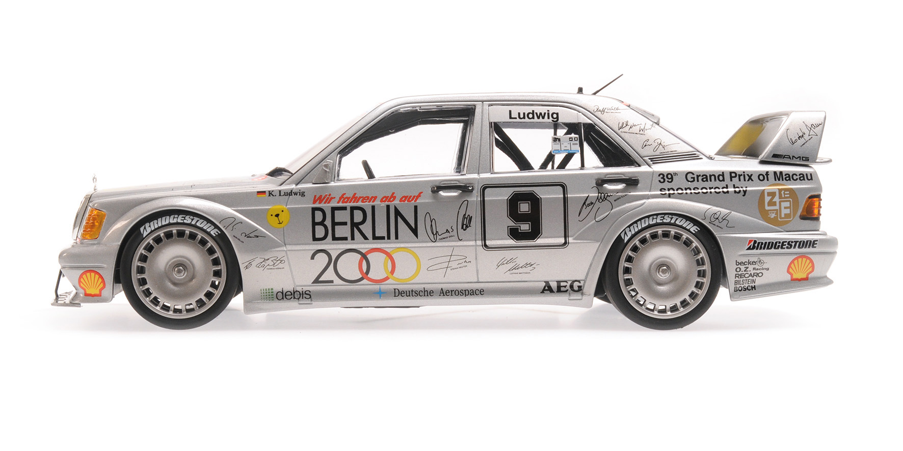 MERCEDES-BENZ 190E 2.5-16 EVO 2 - ZUNG FU - KLAUS LUDWIG - MACAO GUIA RACE 1992