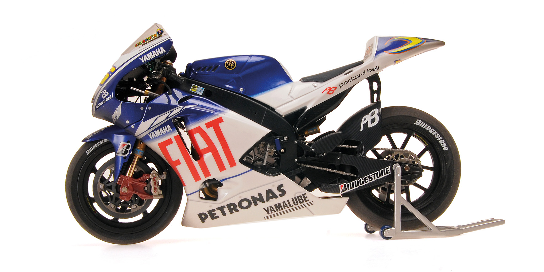 YAMAHA YZR-M1 - TEAM FIAT YAMAHA - VALENTINO ROSSI - WORLD CHAMPION MOTOGP 2009 - DIRTY VERSION