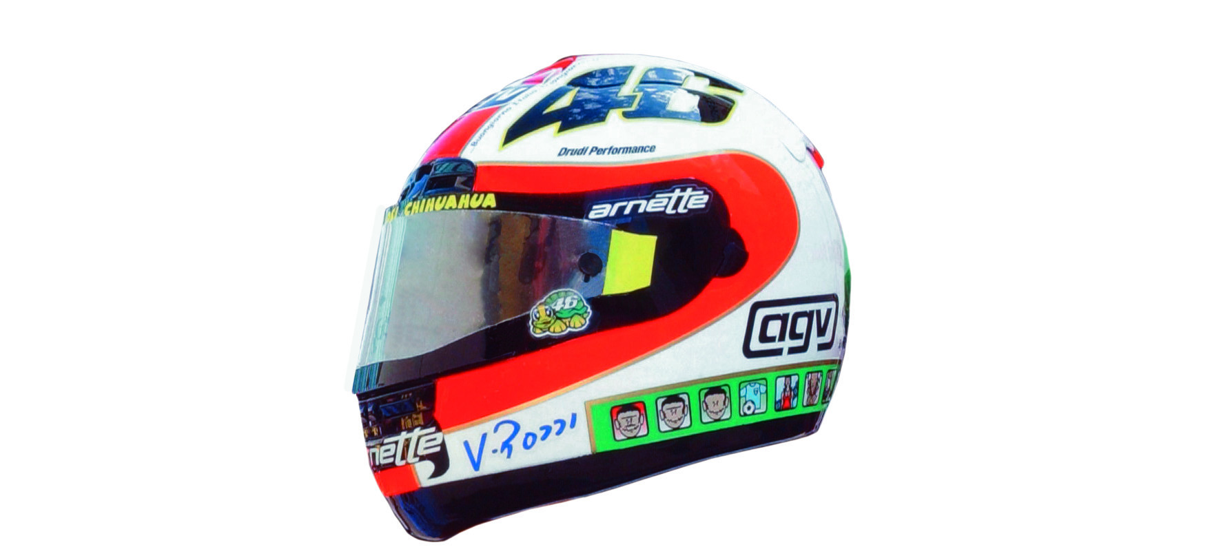 AGV HELMET - VALENTINO ROSSI - MOTOGP MUGELLO 2002