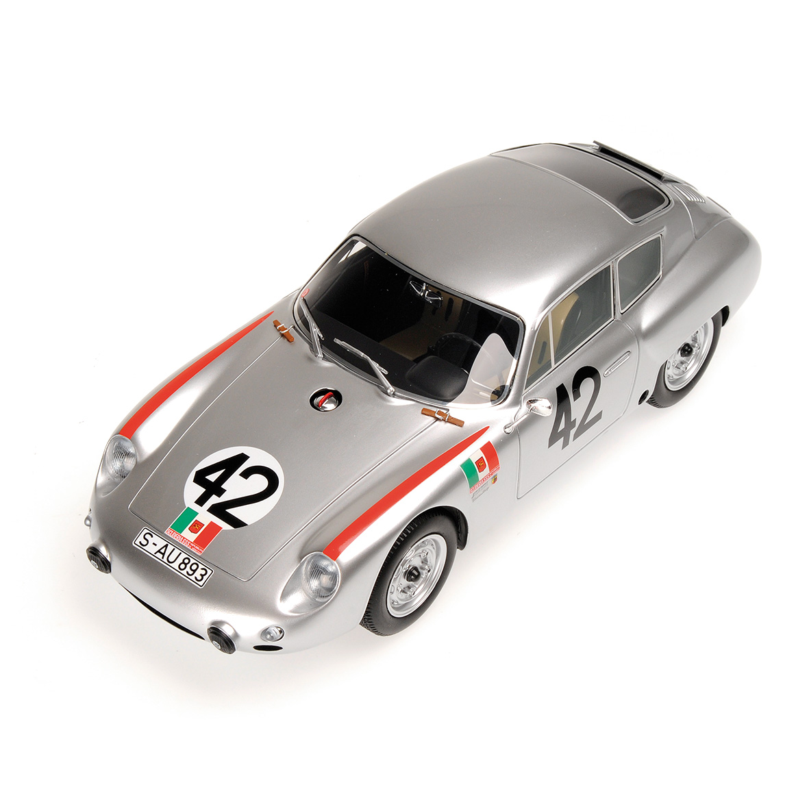 PORSCHE 356 B 1600 GS CARRERA GTL ABARTH - HERRMANN/LINGE - TARGA FLORIO 1962