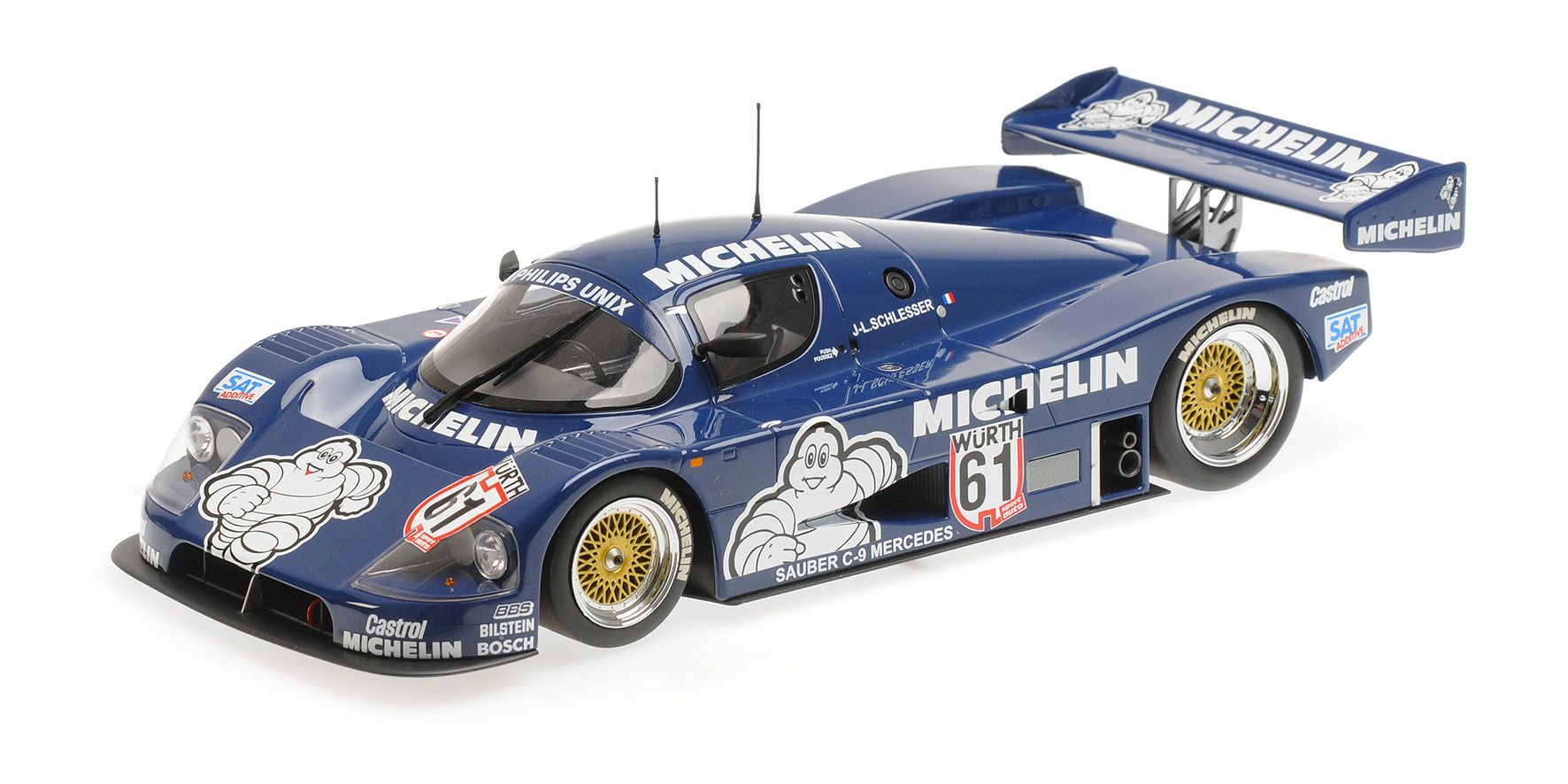 SAUBER MERCEDES C9 - JEAN-LOUIS SCHLESSER - WINNER ADAC SUPERSPRINT 1987