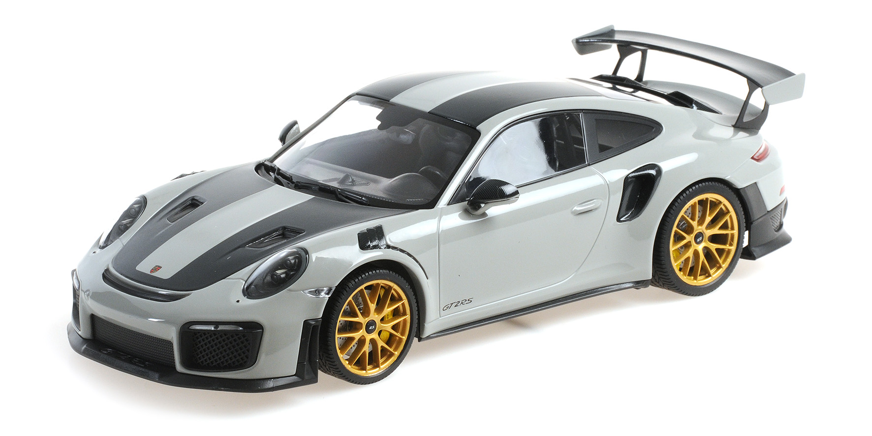 PORSCHE 911 (991.2) GT2RS - 2018 - CHALK W/ WEISSACH PACKAGE W/ GOLDEN MAGNESIUM WHEELS