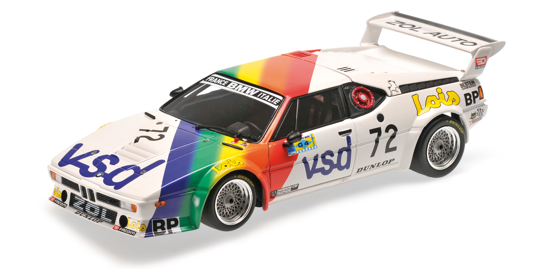 BMW M1 - BMW FRANCE ZOL'AUTO - ROUSSELOT/SÉRVANIN/FERRIER - 24H LE MANS 1981