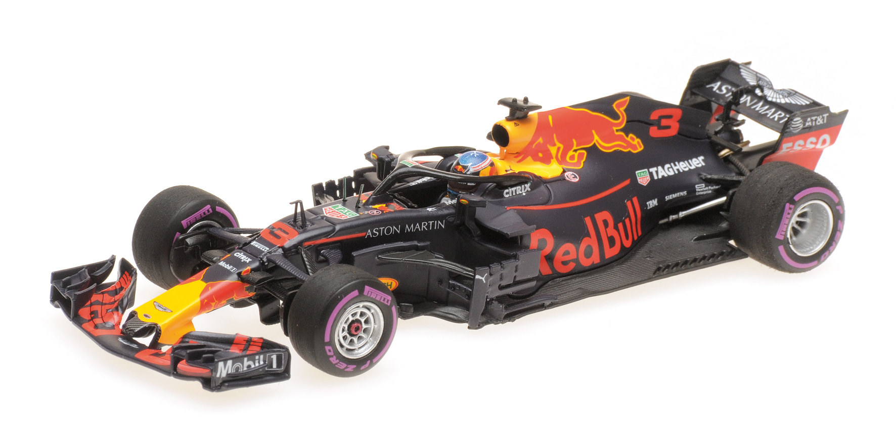 ASTON MARTIN RED BULL RACING TAG-HEUER RB14 - DANIEL RICCIARDO - WINNER MONACO GP 2018
