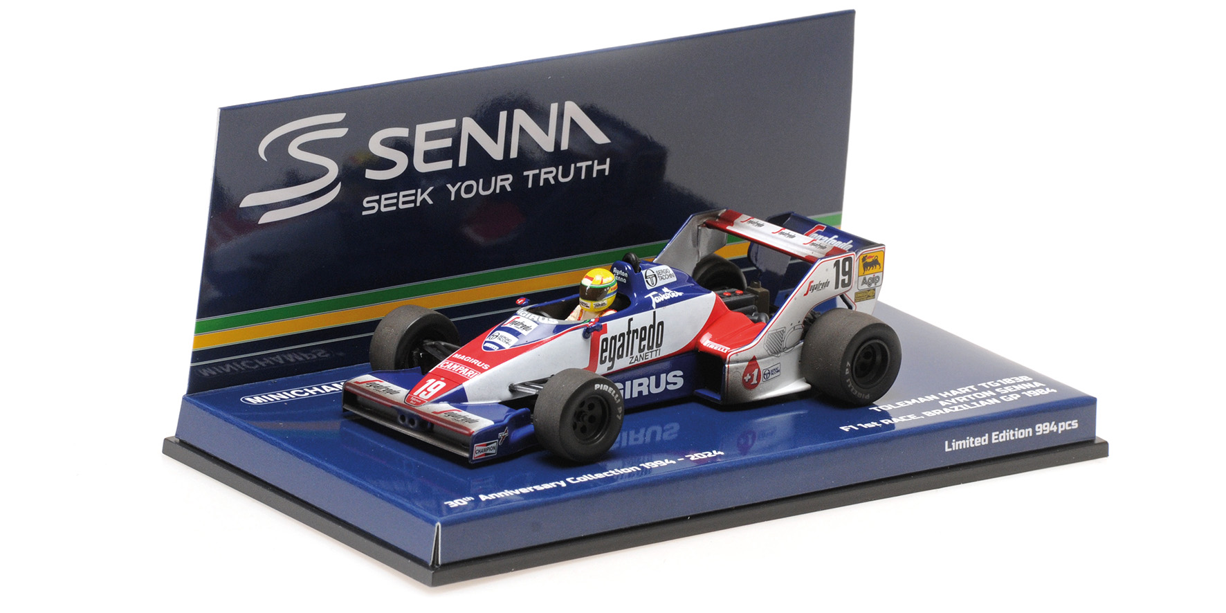 TOLEMAN HART TG183B - AYRTON SENNA - BRAZILIAN GP 1984 - DIRTY VERSION