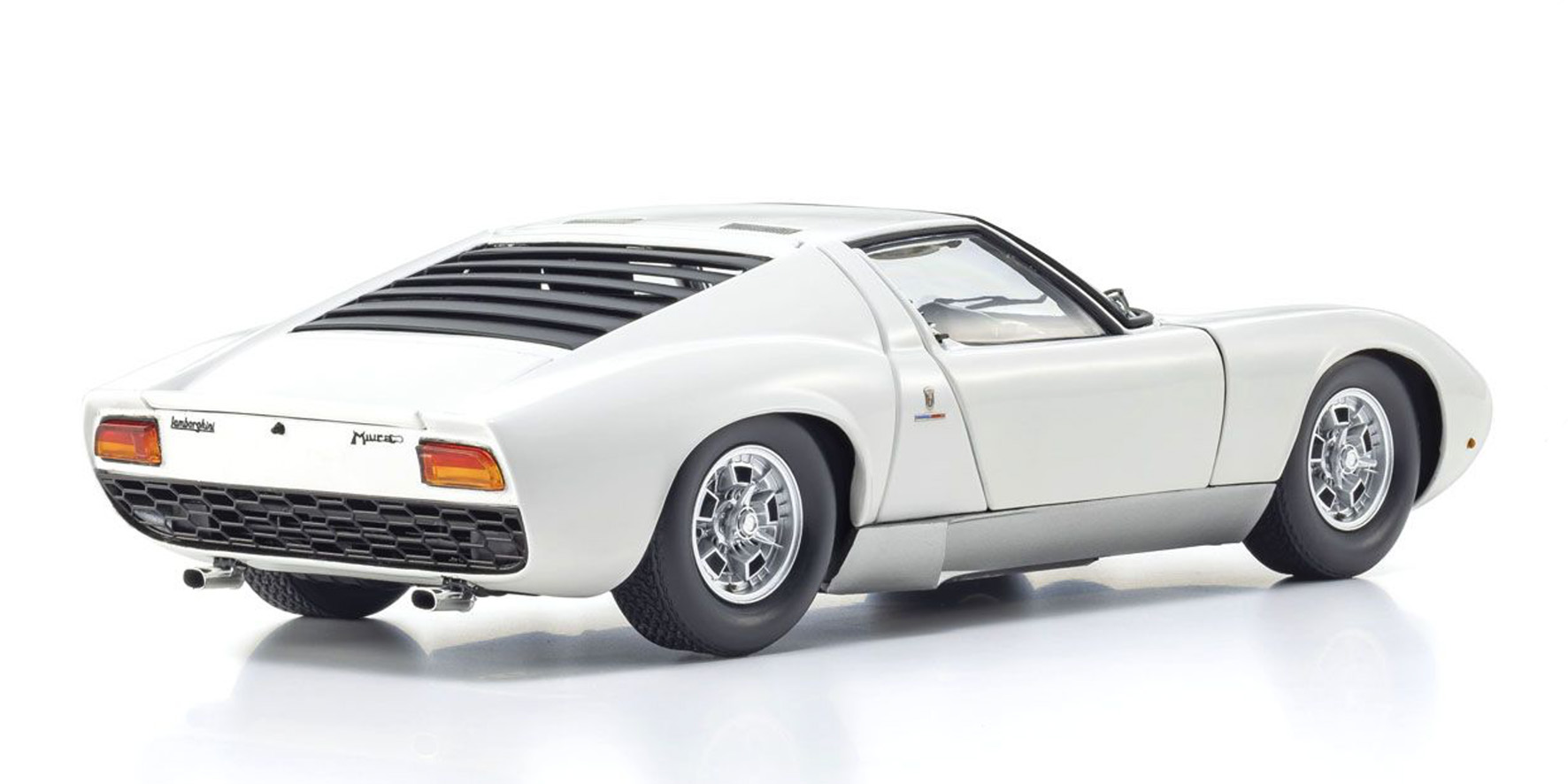 LAMBORGHINI MIURA P400 - WHITE/SILVER - (08314W)