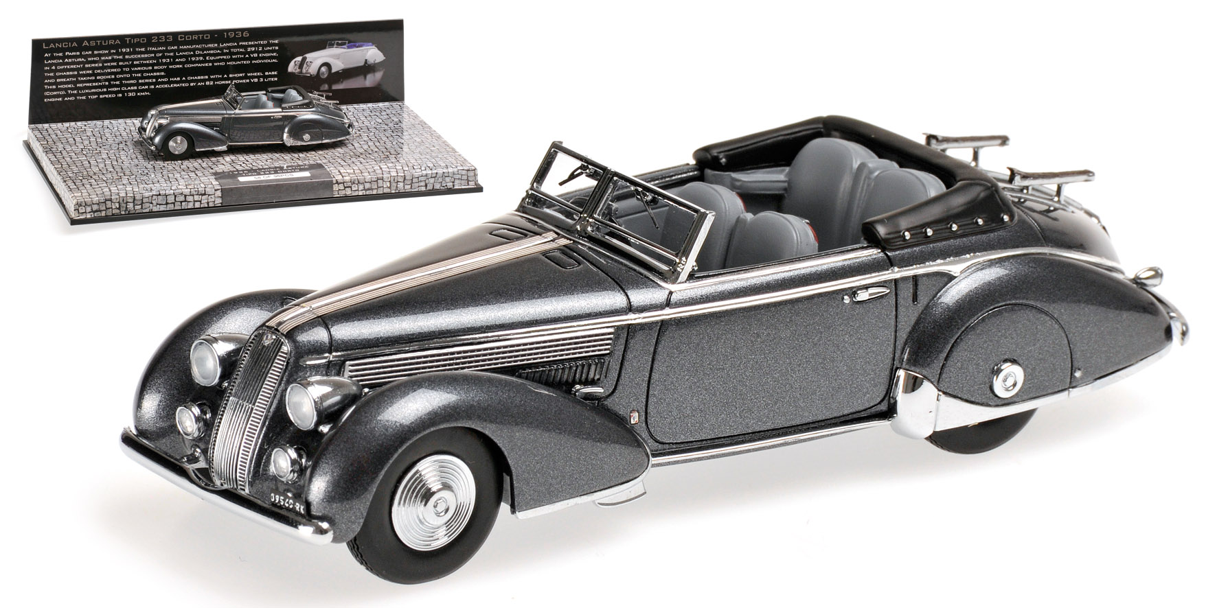 LANCIA ASTURA TIPO 233 CORTO - 1936 - GREY METALLIC