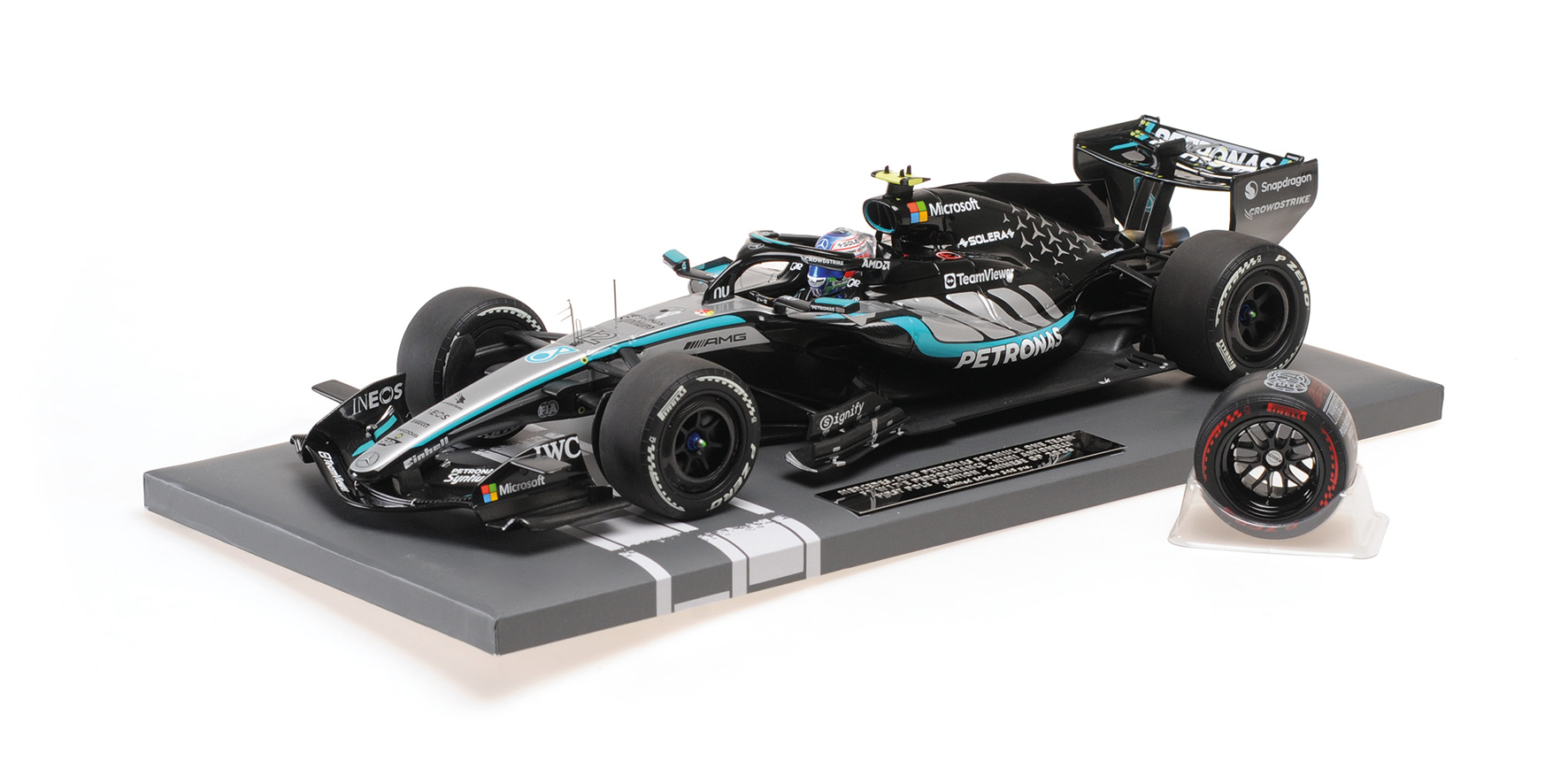 MERCEDES-AMG PETR. F1 TEAM W17 - K. ANTONELLI – 1ST POLE POS. CHINESE GP 2026 W/POLE POSITION TYRE