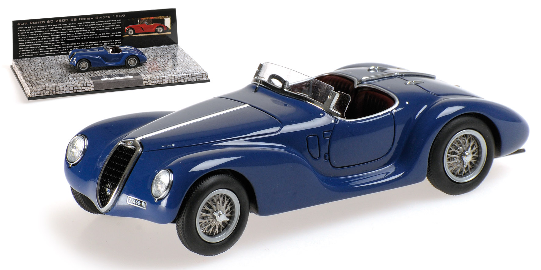 ALFA ROMEO 6C 2500 SS CORSA SPIDER - 1939 - BLUE