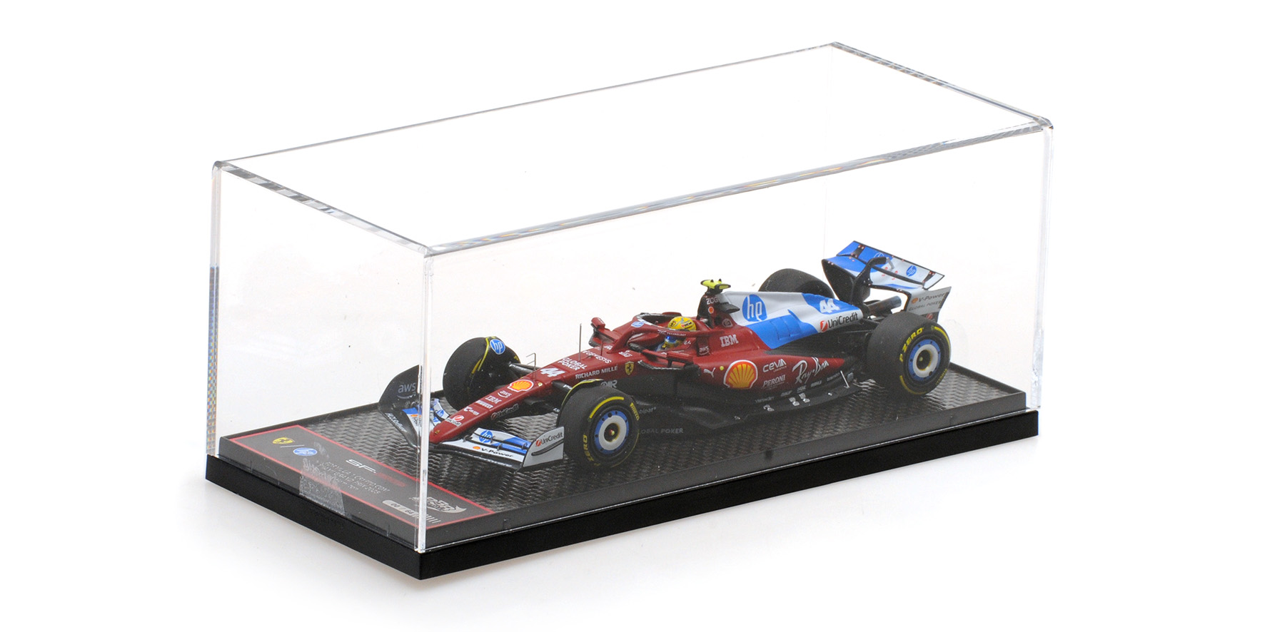 FERRARI SF-25 - LEWIS HAMILTON - MIAMI GP 2025 W/DRIVER FIGURINE