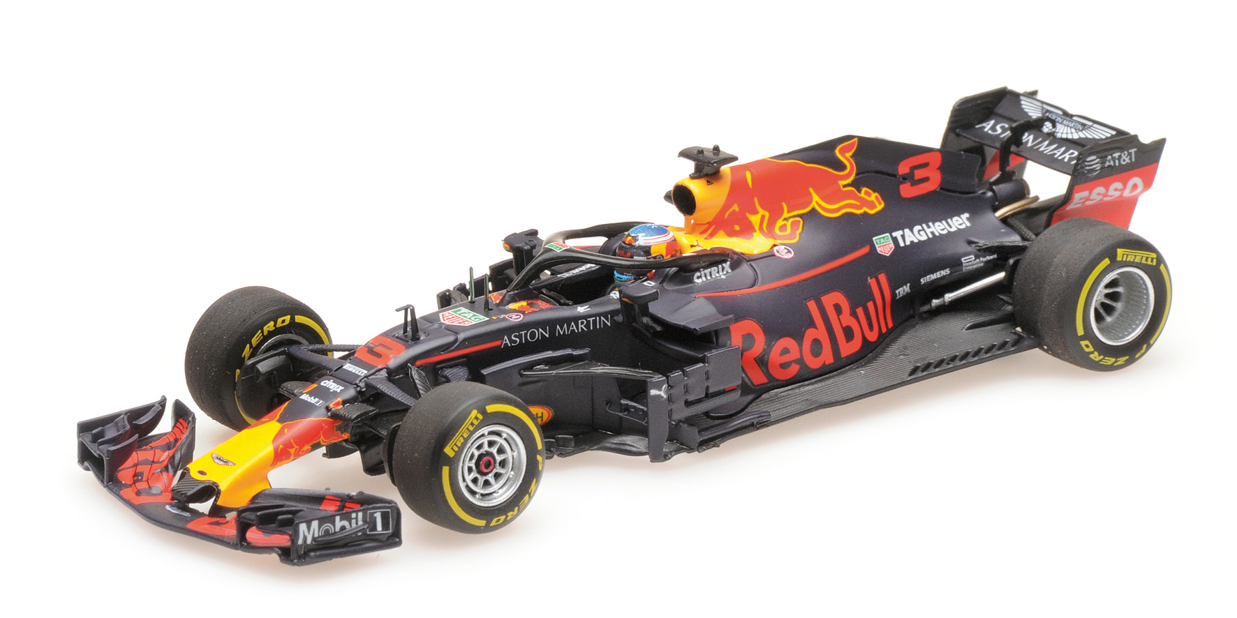 ASTON MARTIN RED BULL RACING TAG-HEUER RB14 - DANIEL RICCIARDO - 2018