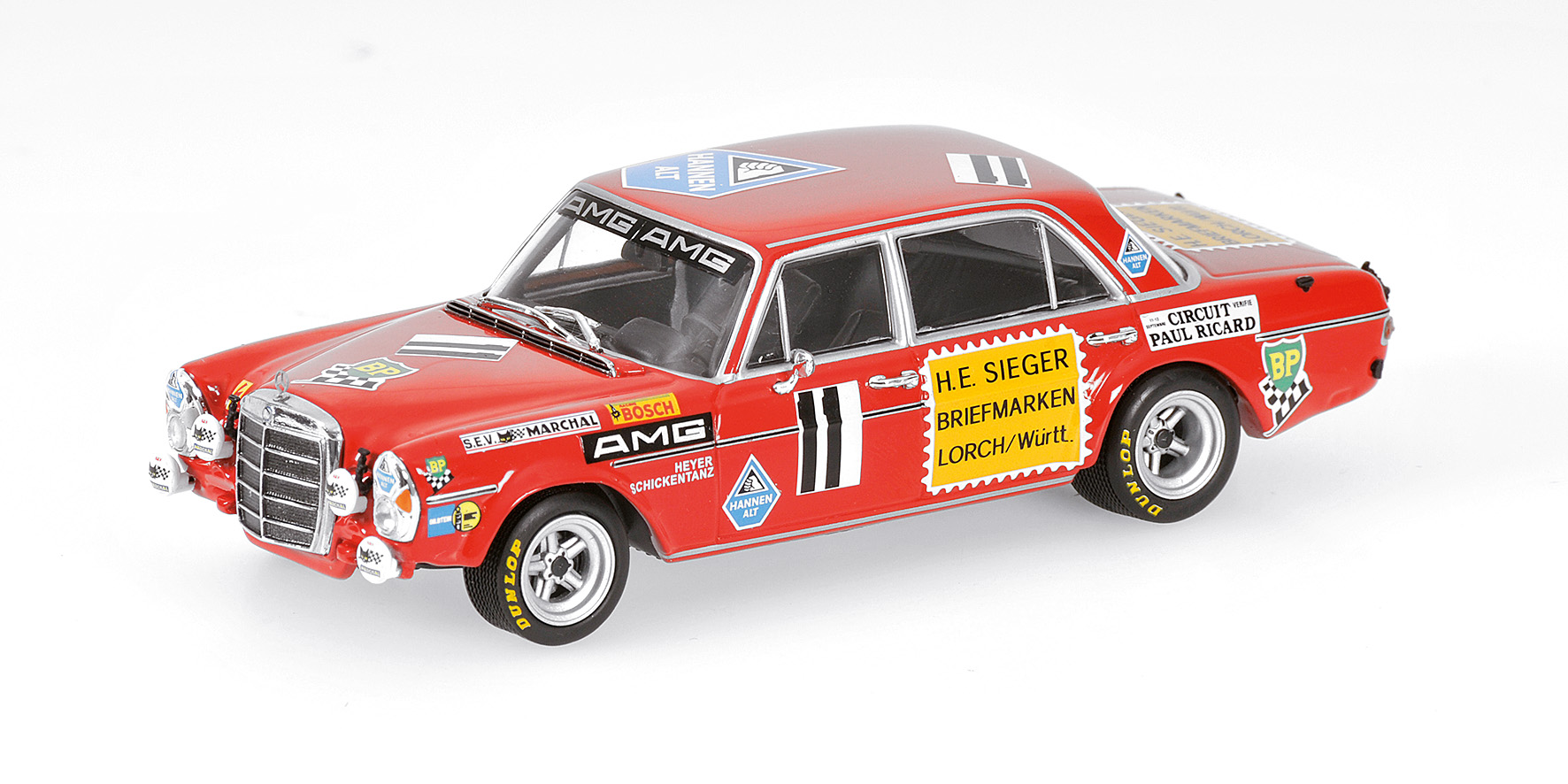 MERCEDES-BENZ 300 SEL 6.8 - 'AMG' - HEYER/SCHICKENTANZ - 24H PAUL RICARD 1971