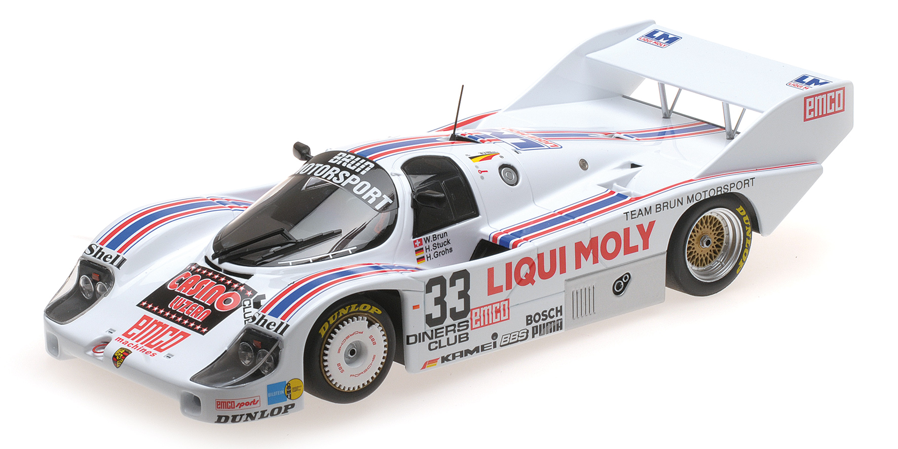 PORSCHE 956K - BRUN MOTORSPORT - STUCK/GROHS/BRUN - 1000 KM SPA 1983