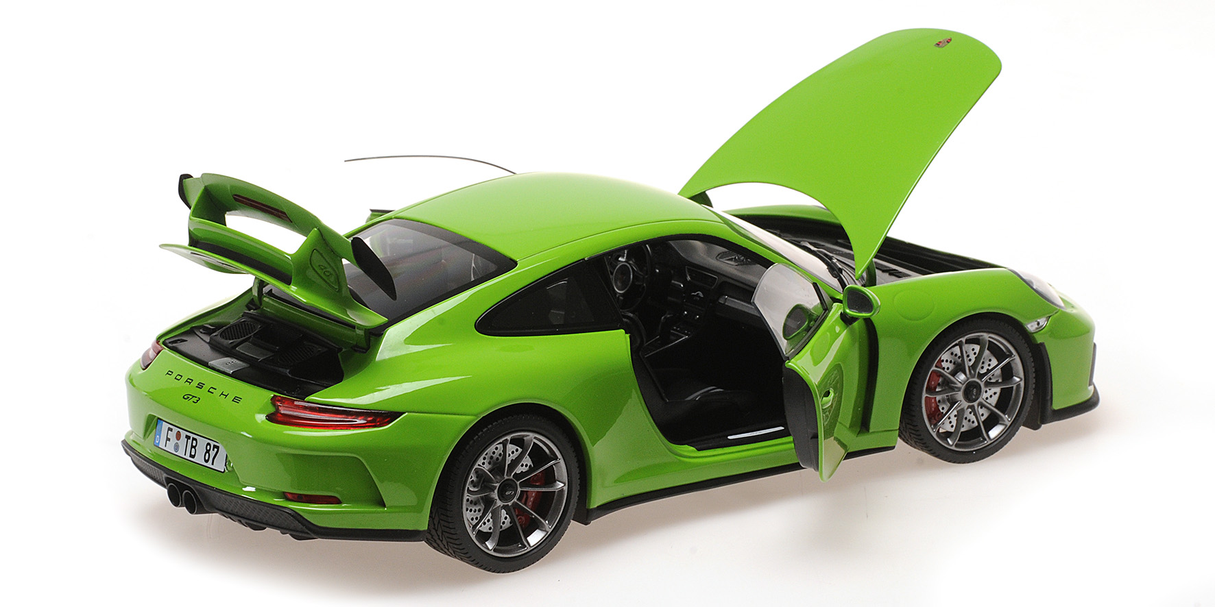 PORSCHE 911 GT3 - 2018 - YELLOW/GREEN (SHMEE 150)