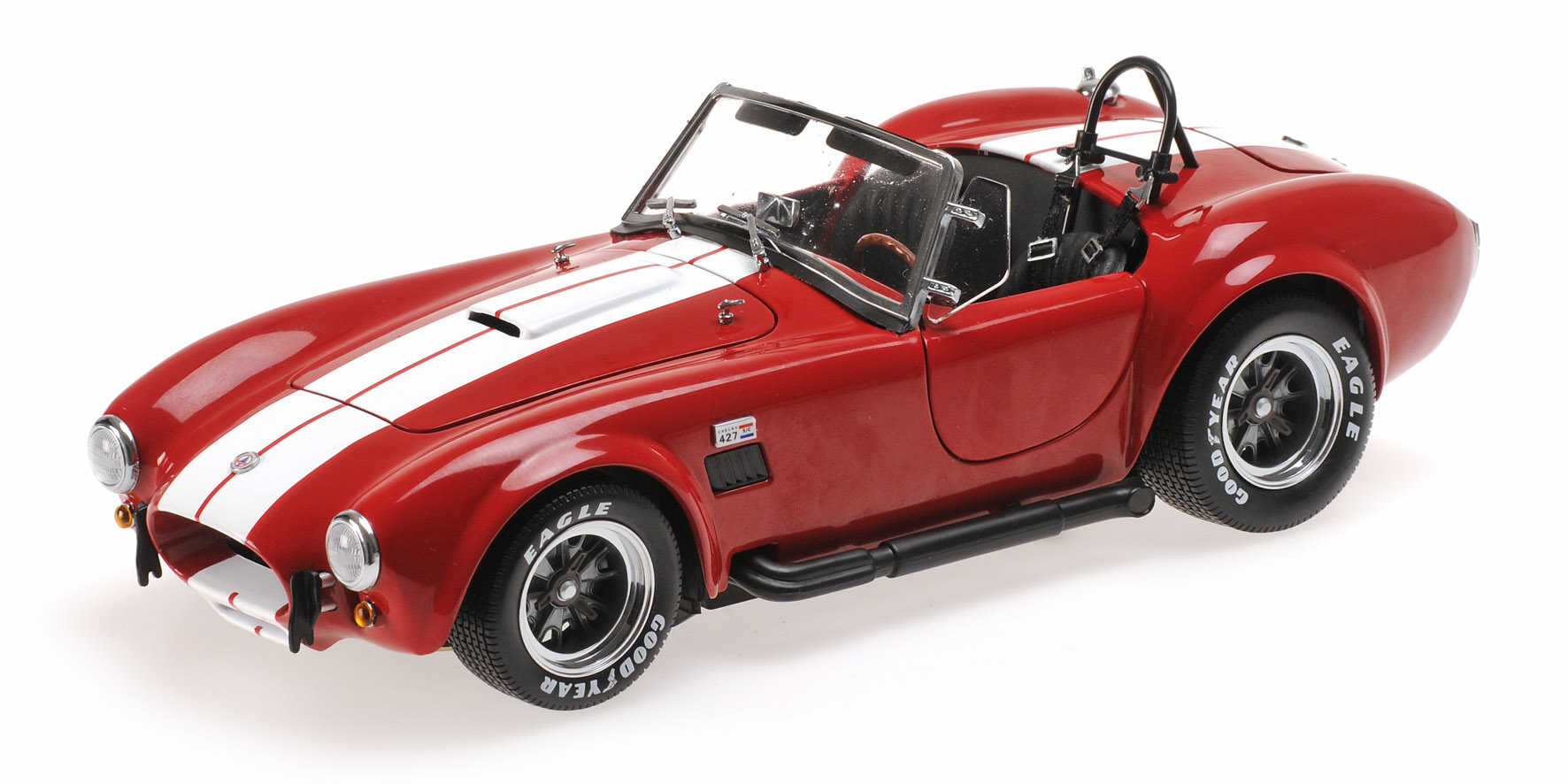 SHELBY COBRA 437 S/C - RED/WHITE (08045RA)