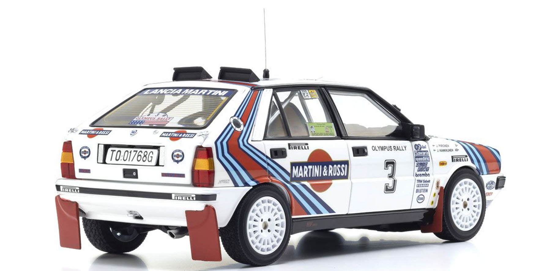 LANCIA DELTA HF 4WD - MARTINI & ROSSI - #3 - OLYMPUS RALLY 1987 (08960E)