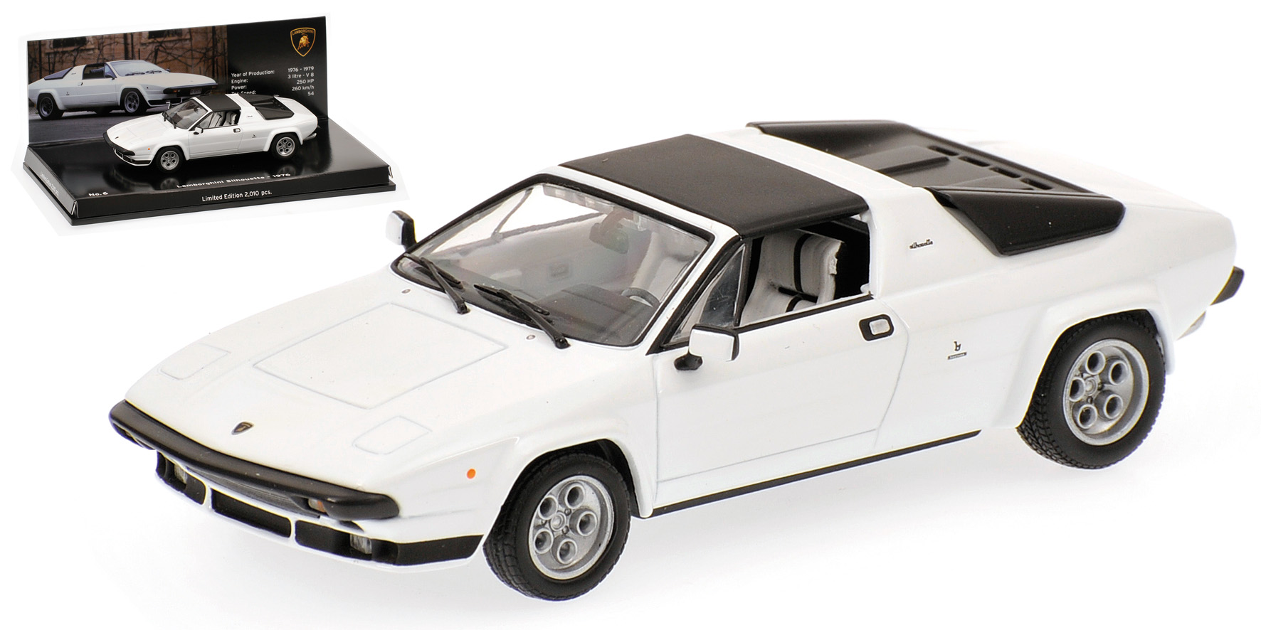 LAMBORGHINI SILHOUETTE - 1976 - WHITE - MUSEUM SERIES