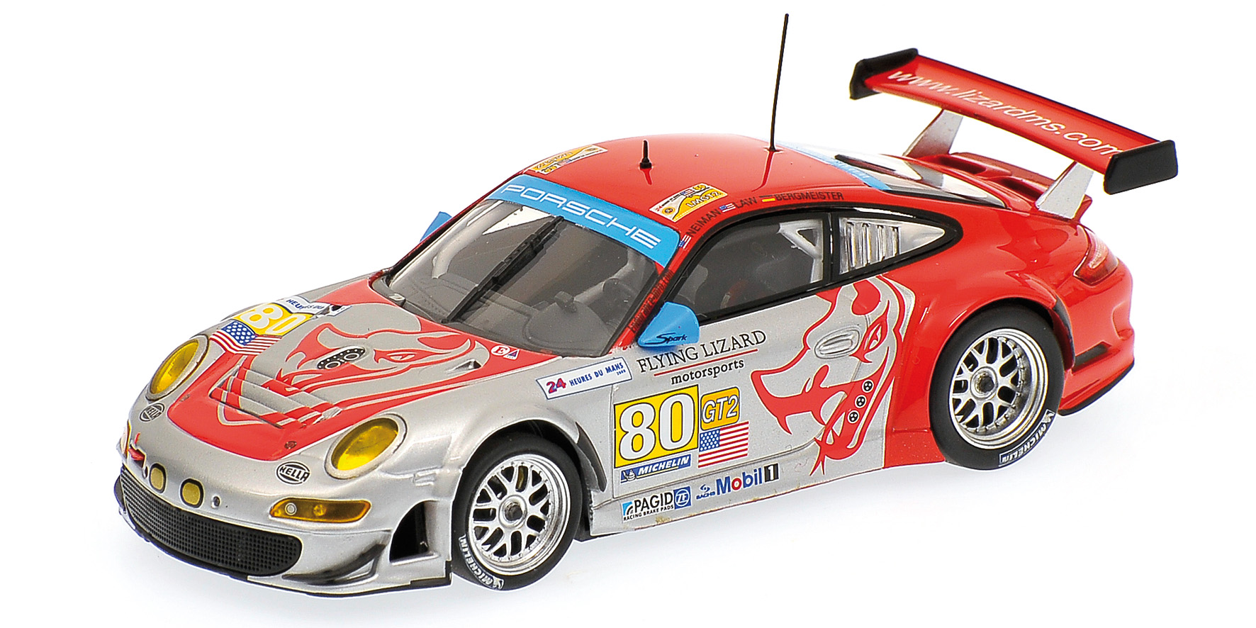 PORSCHE 911 GT3 RSR - FLYING LIZARD MOTORSPORTS - BERGMEISTER/NEIMAN/LAW - 24H LE MANS 2009
